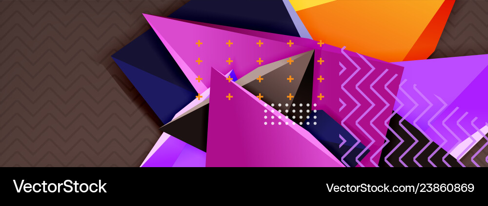 3d triangular minimal abstract background 3d triangular minimal abstract background vector image
