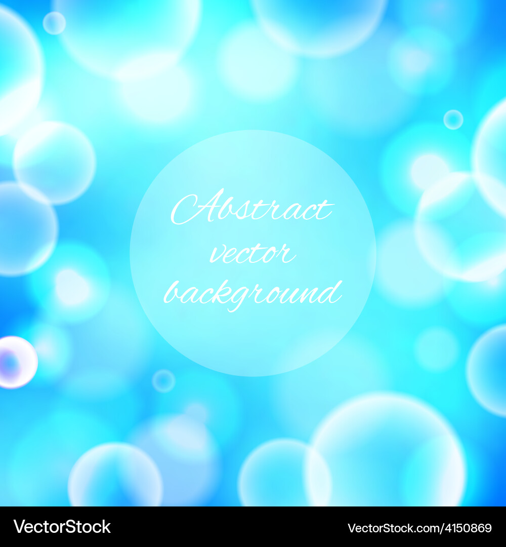 Abstract colorful shining bokeh background vector image