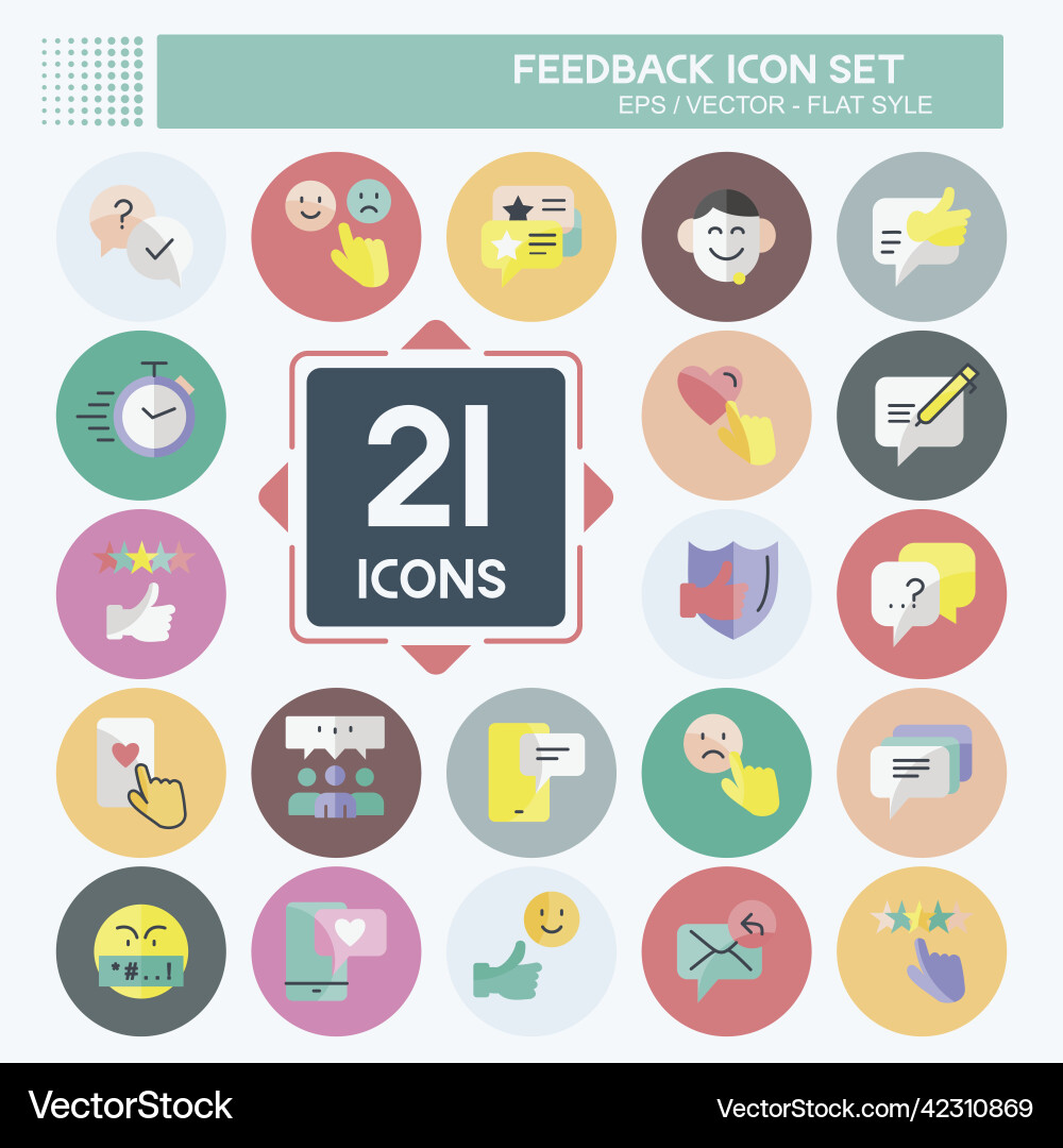 Feedback icon set suitable for web interface Feedback icon set suitable for web interface vector image