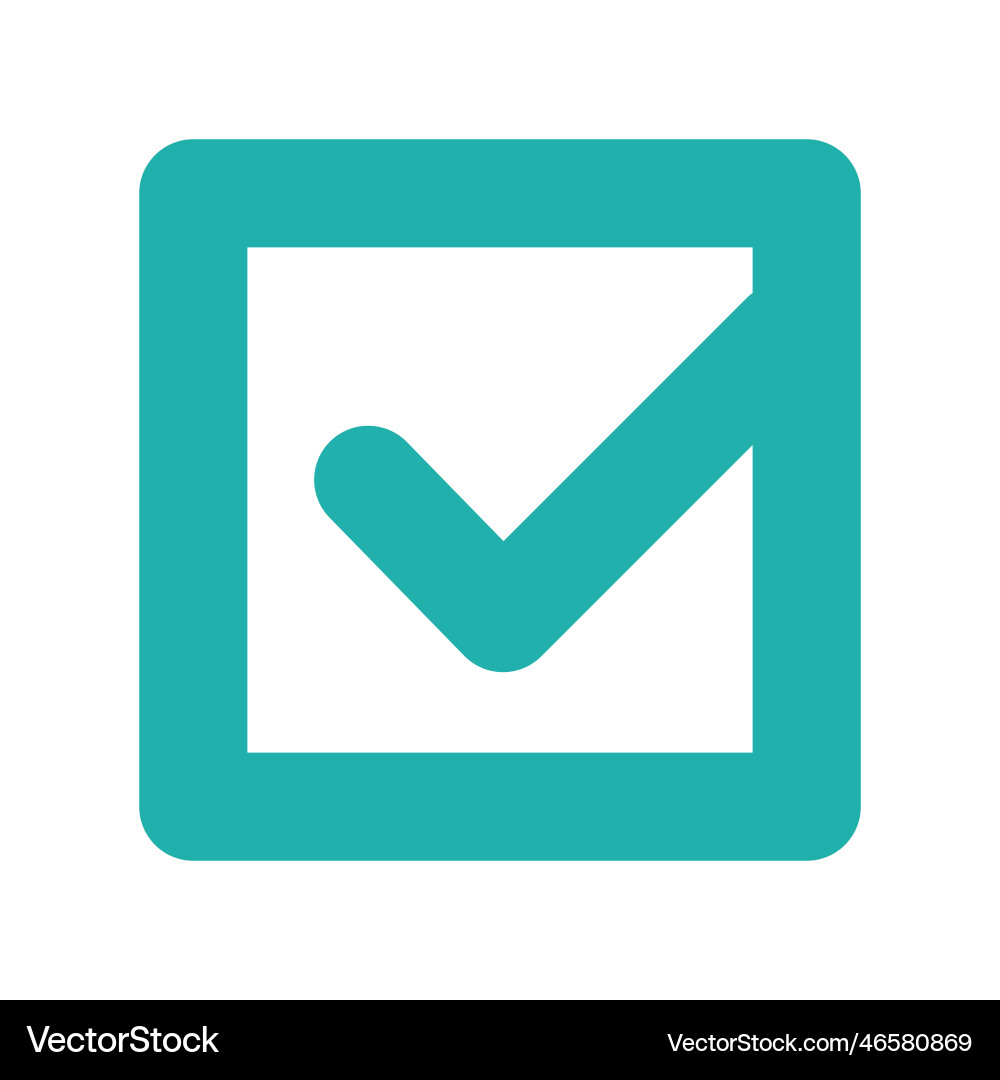Flat design light green checkbox Flat design light green checkbox Vector Image