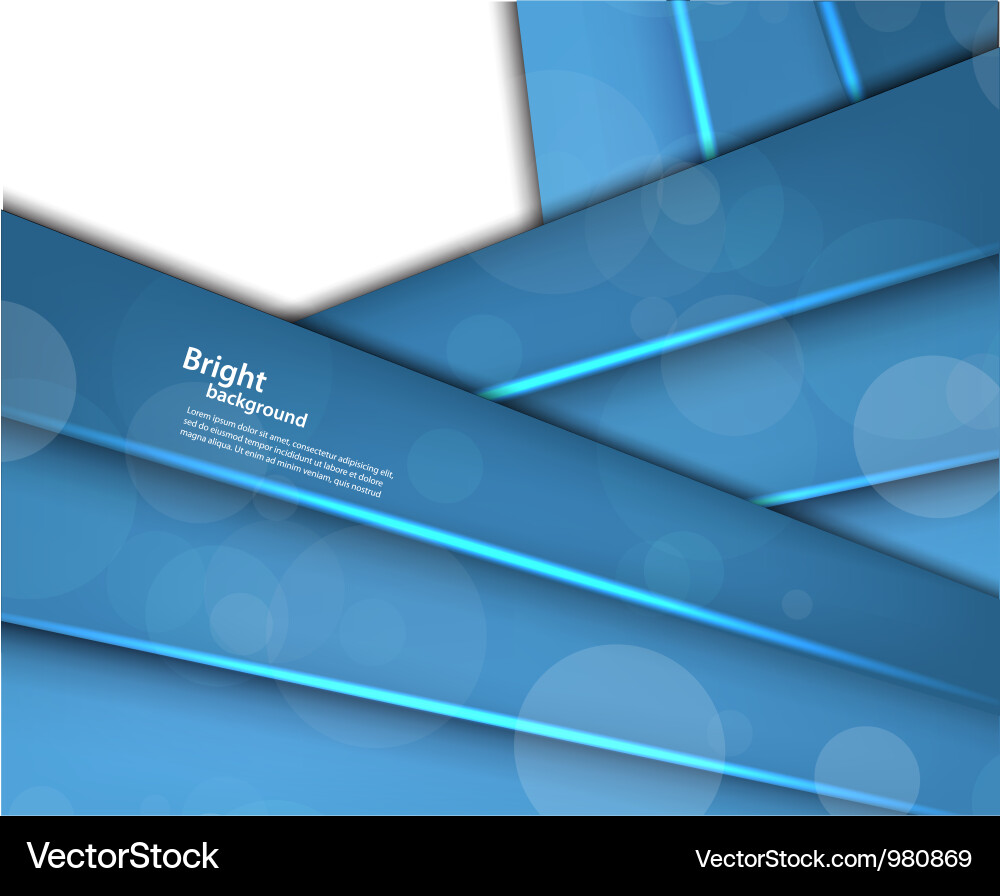 Geometric Blue Line Background Vector Image