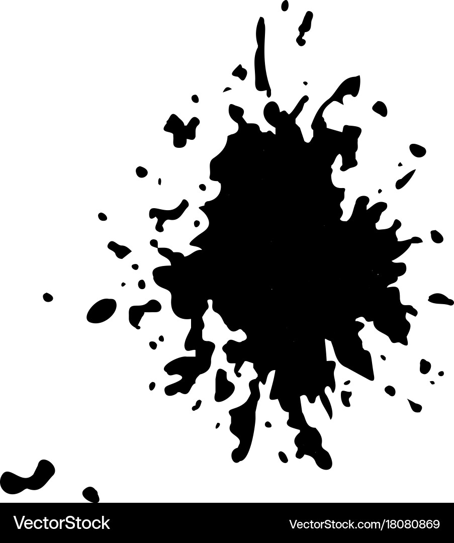 Ink blob or drop vector image