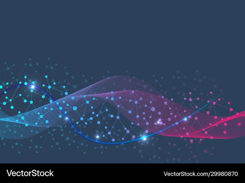 Big data visualization background modern Vector Image