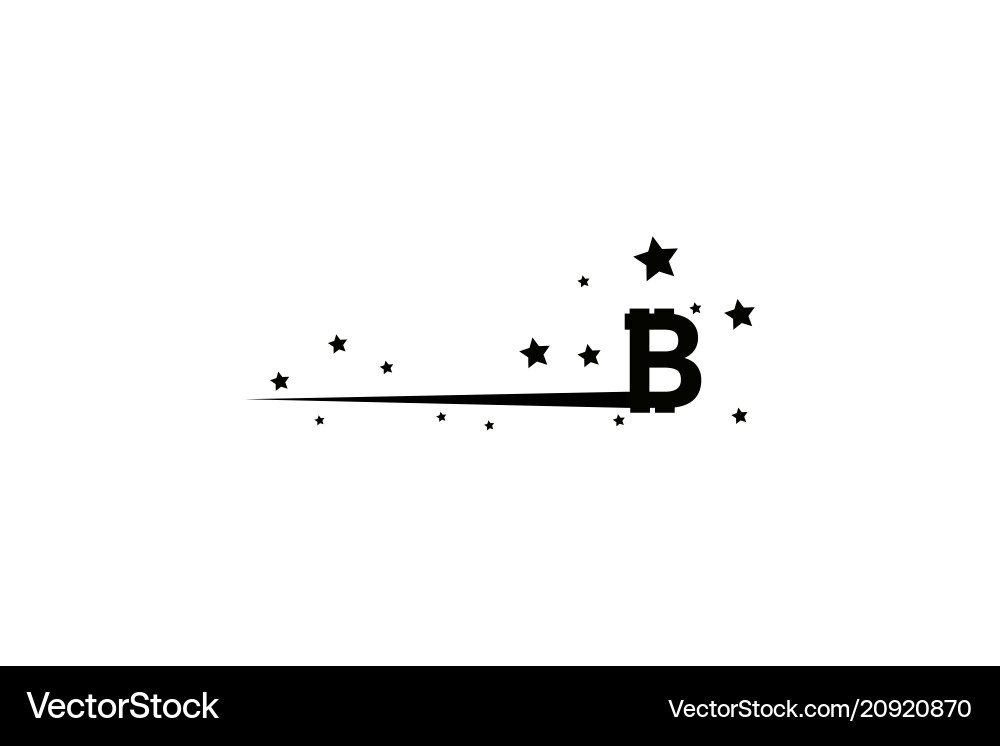 Bitcoin coin with fast speed motion lines Bitcoin coin with fast speed motion lines vector image