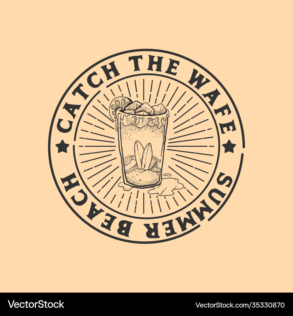 Catch wafe Vector Image