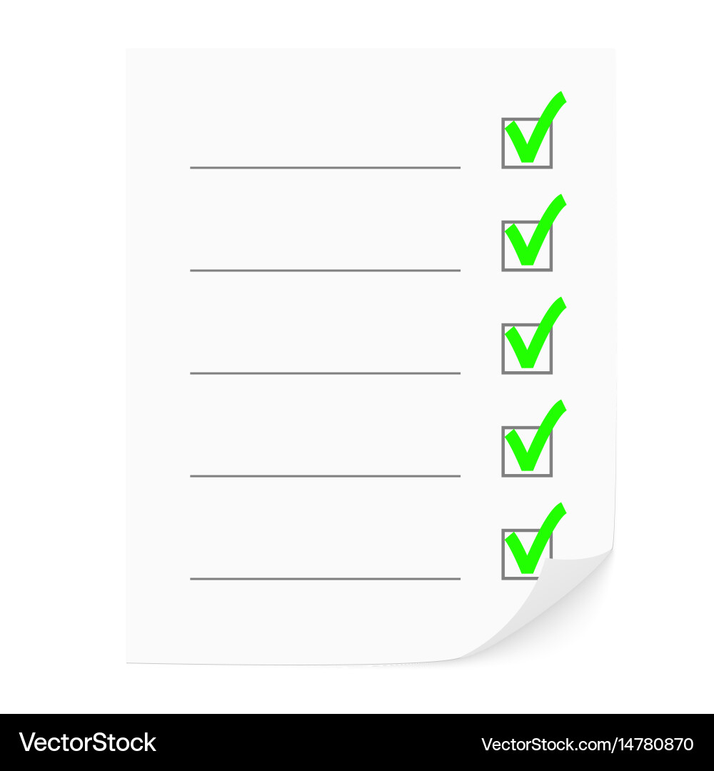 Check list vector image