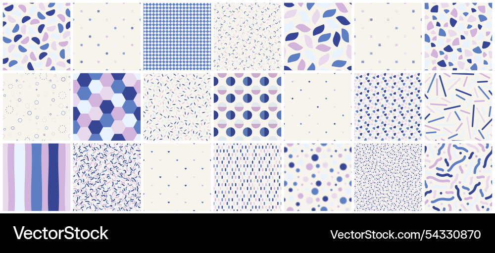 Collection of seamless colorful patterns Collection of seamless colorful patterns vector image