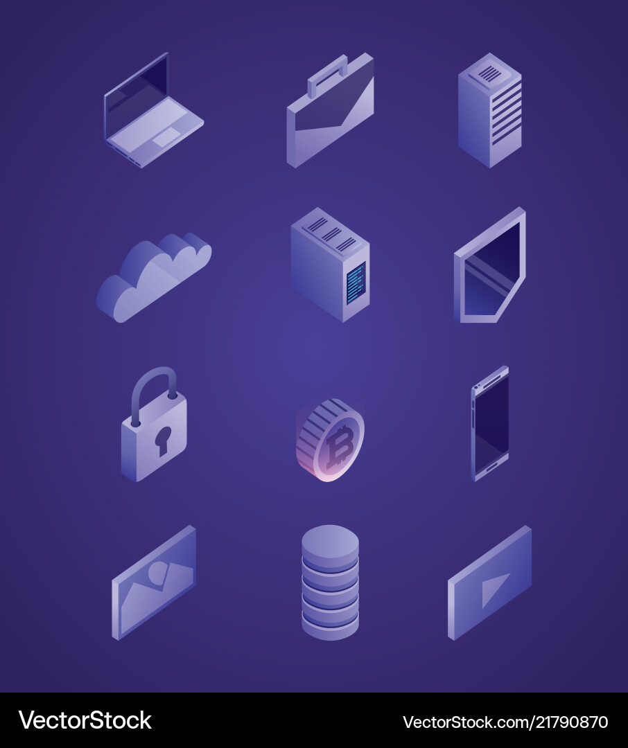 Data Network Security Concept vector image