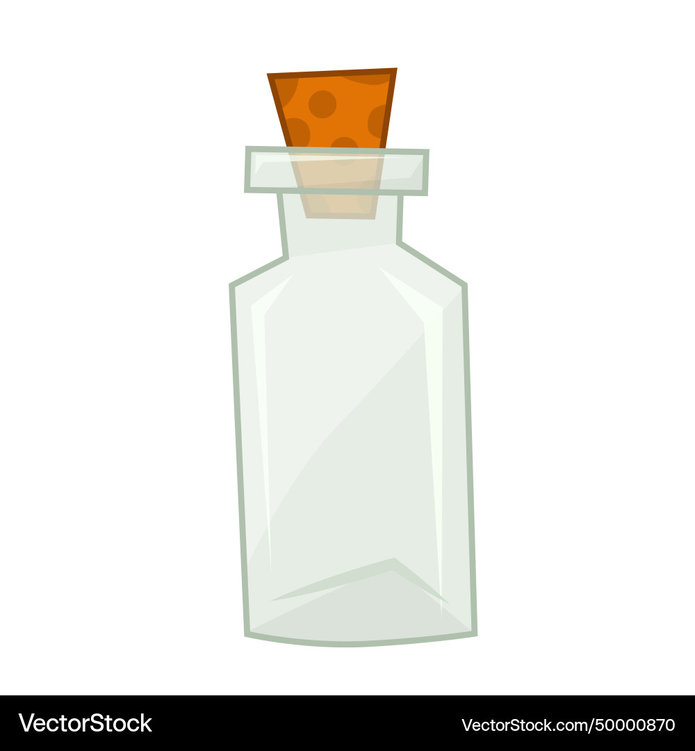 Empty bottles isolated Vector Image