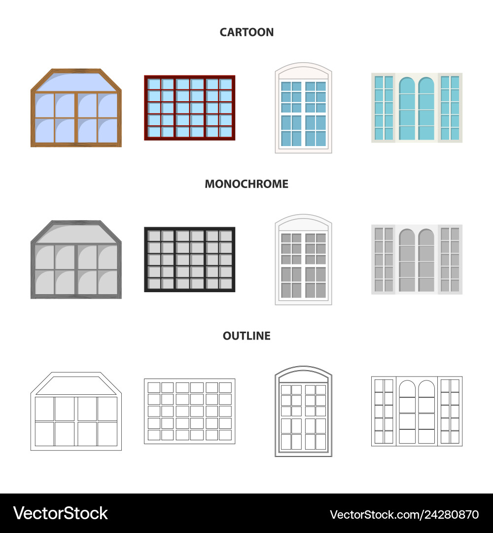 Isolated object of door and front symbol Vector Image