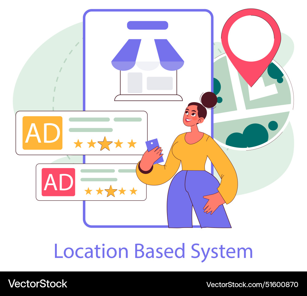Mobile marketing flat Royalty Free Vector Image