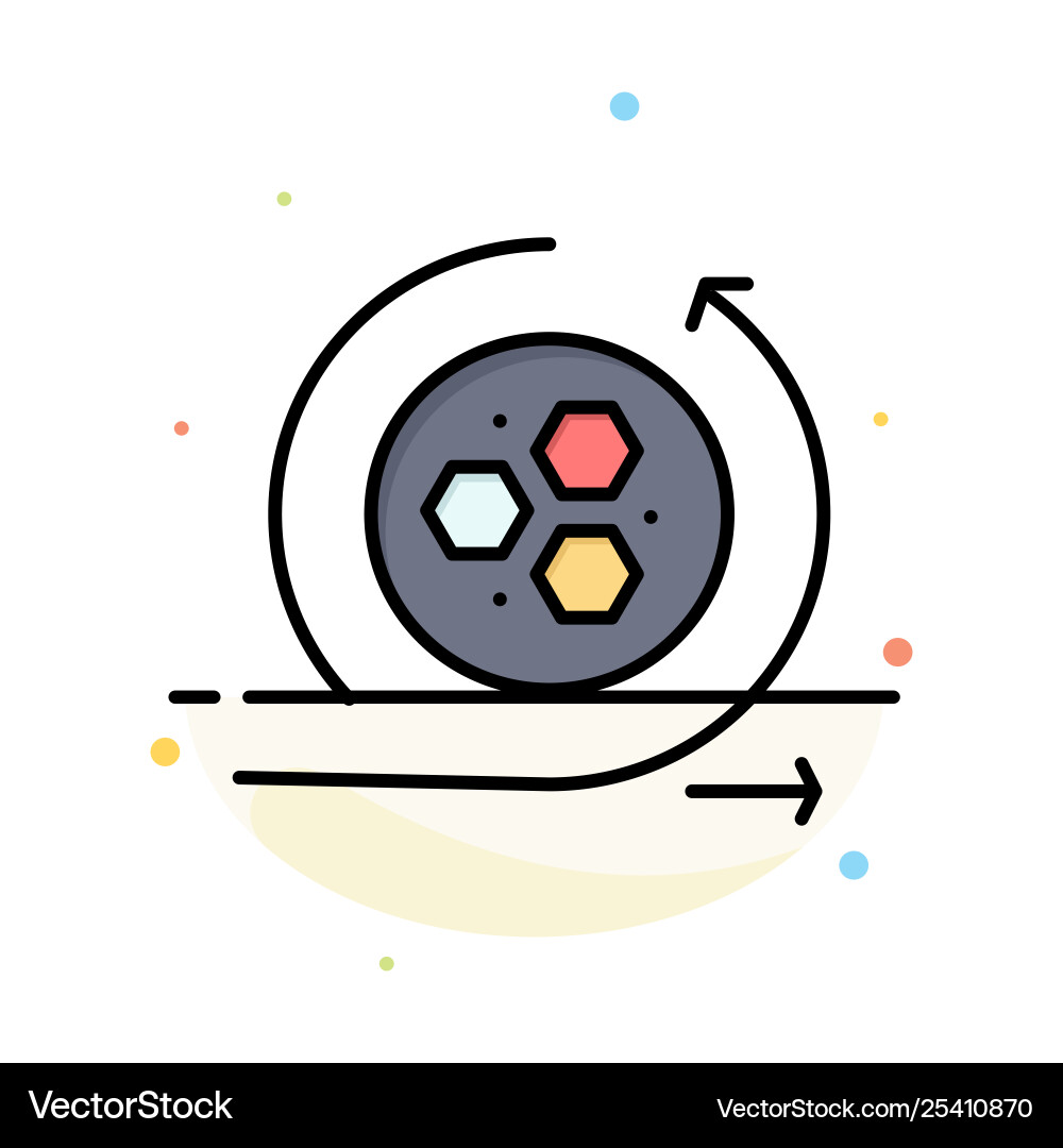 Modeling api science abstract flat color vector image