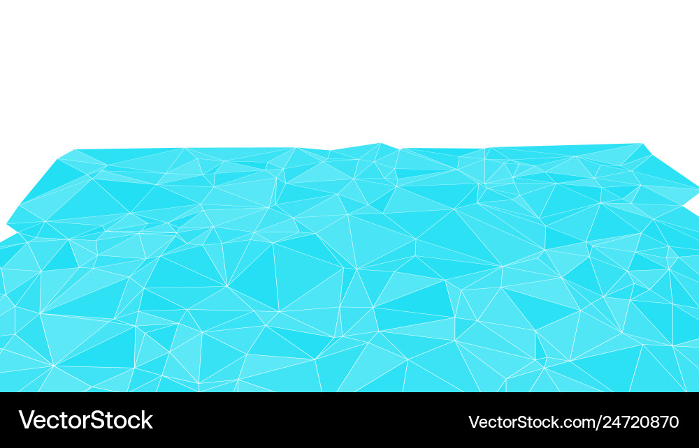 Mosaic random triangle shapes connection Vector Image