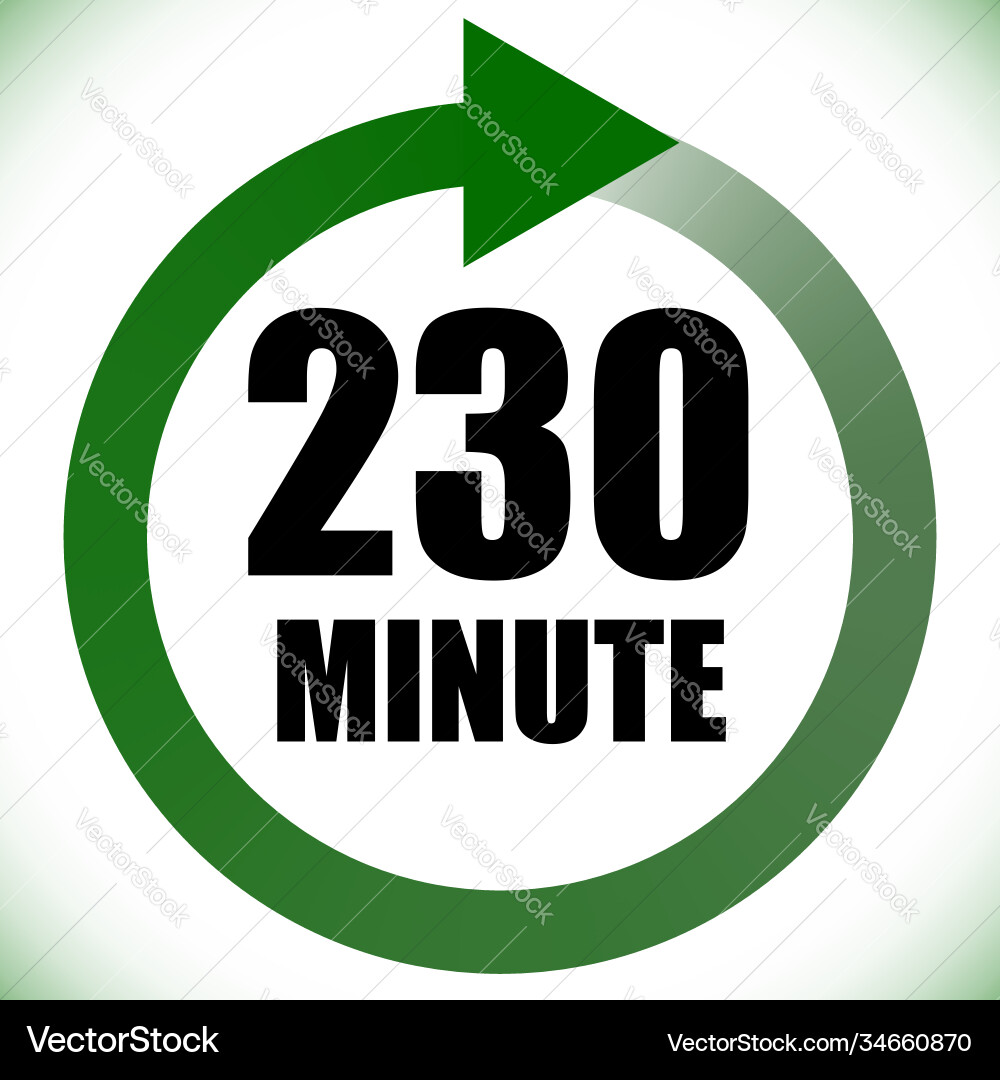 Numbers numerals dial time duration and schedule Vector Image