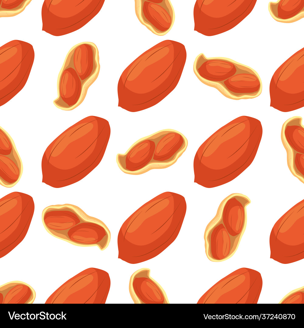 On theme big pattern identical types peanut On theme big pattern identical types peanut vector image