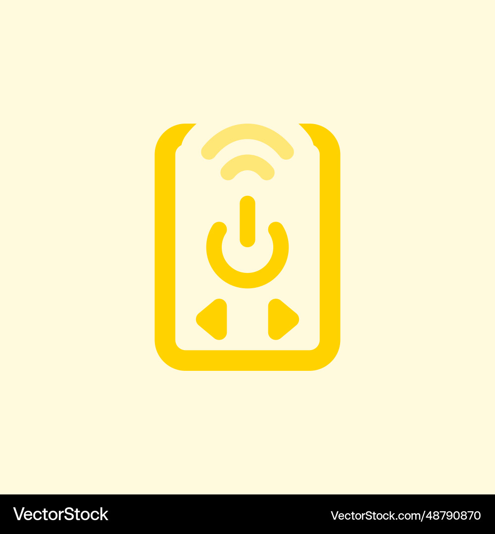 Remote power switch used as controller vector image
