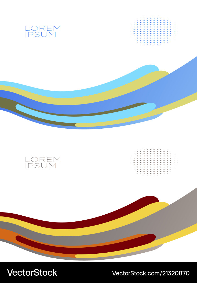Smooth abstract colorful backgrounds set - eps10 Smooth abstract colorful backgrounds set - eps10 vector image