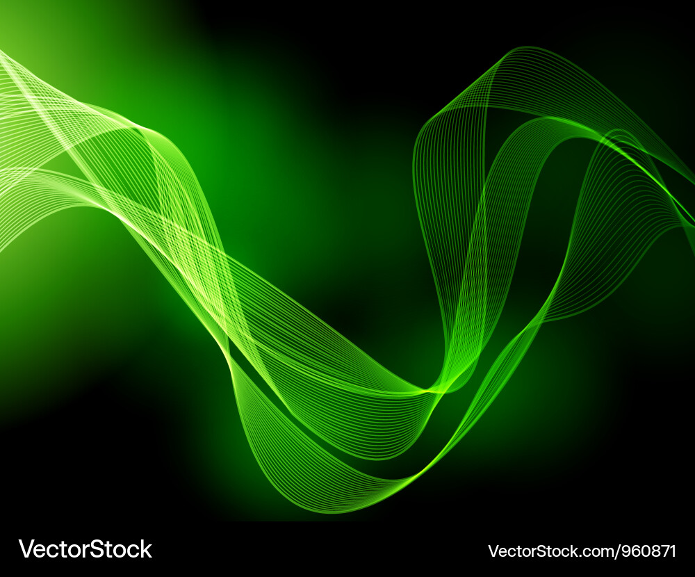 Abstract Green Flowing Background – Royalty-Free Vector | VectorStock, image size:1000x830