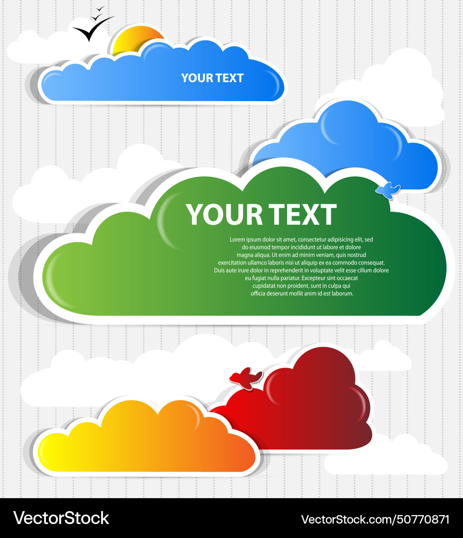 Cloud background Vector Image