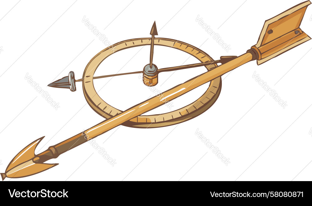 Compass Arrow Navigation Pointer Vector Image
