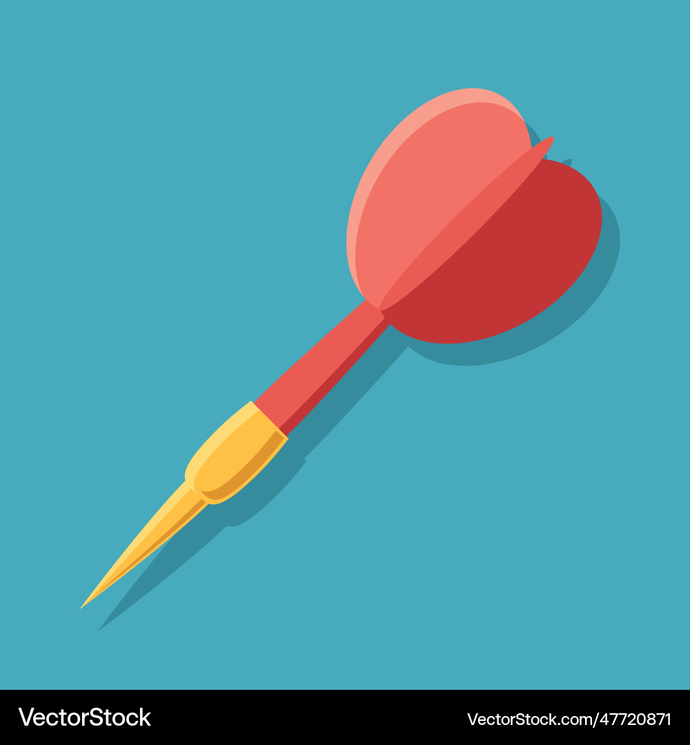Dart arrow in flat style Dart arrow in flat style Vector Image
