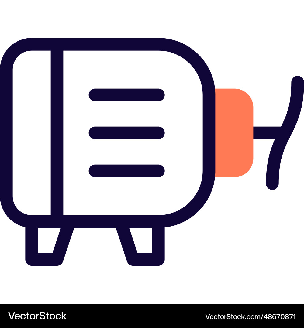 Dynamo a component of automobile vector image
