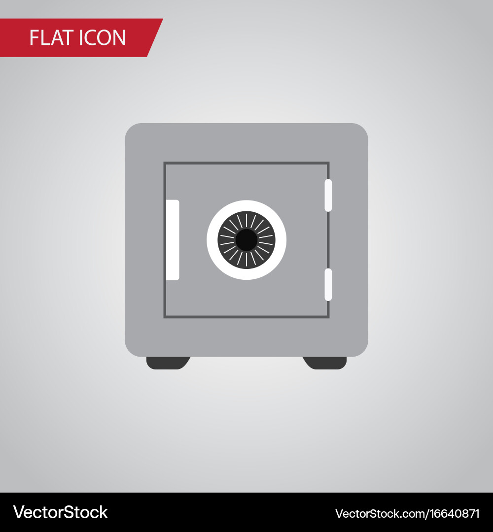 Isolated saving flat icon locked element Vector Image