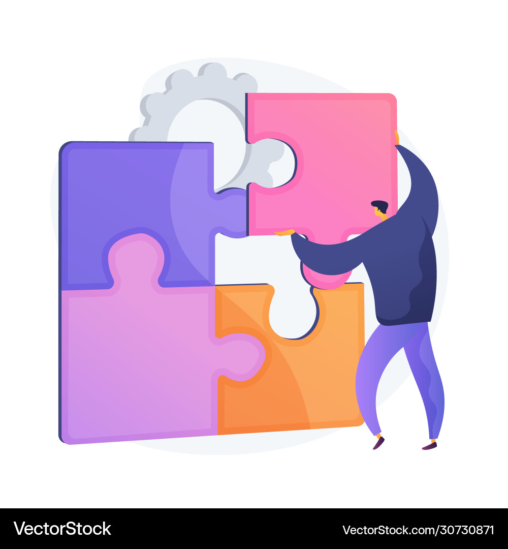Puzzle Solution Concept vector image
