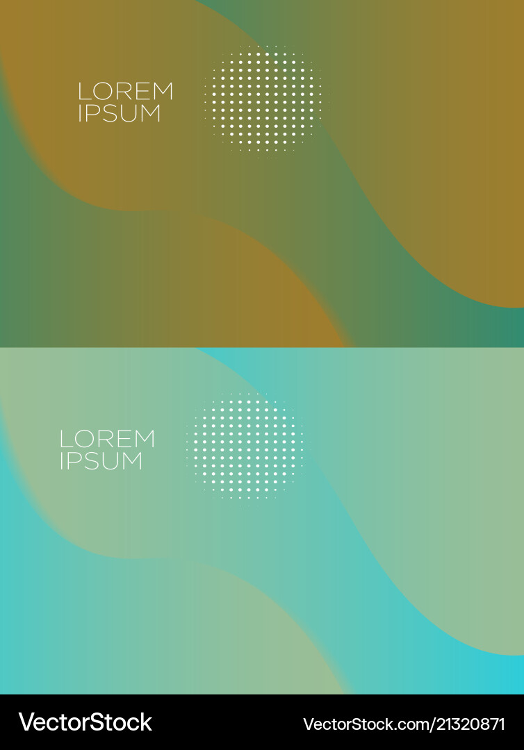 Smooth abstract colorful backgrounds set - eps10 vector image