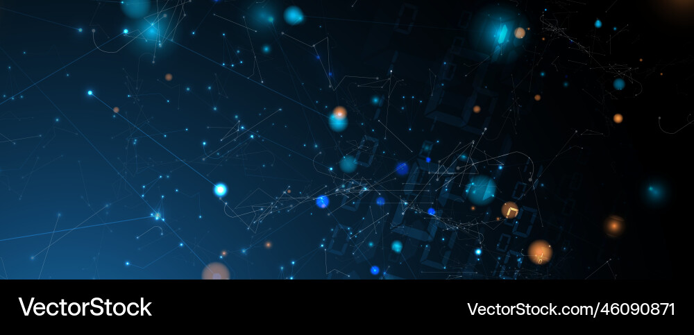 Technology data background idea of global Technology data background idea of global vector image