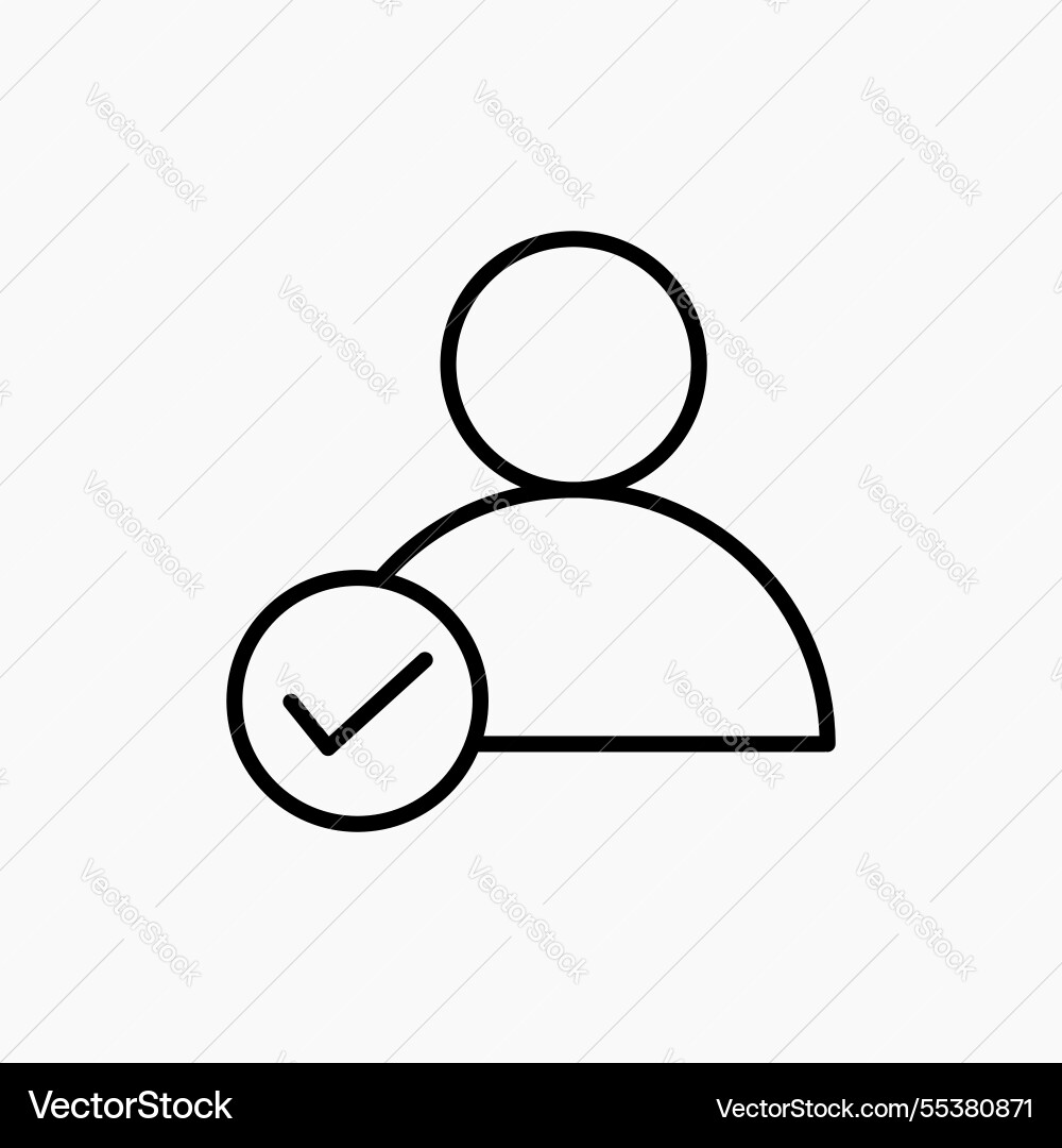 User check icon simple Vector Image