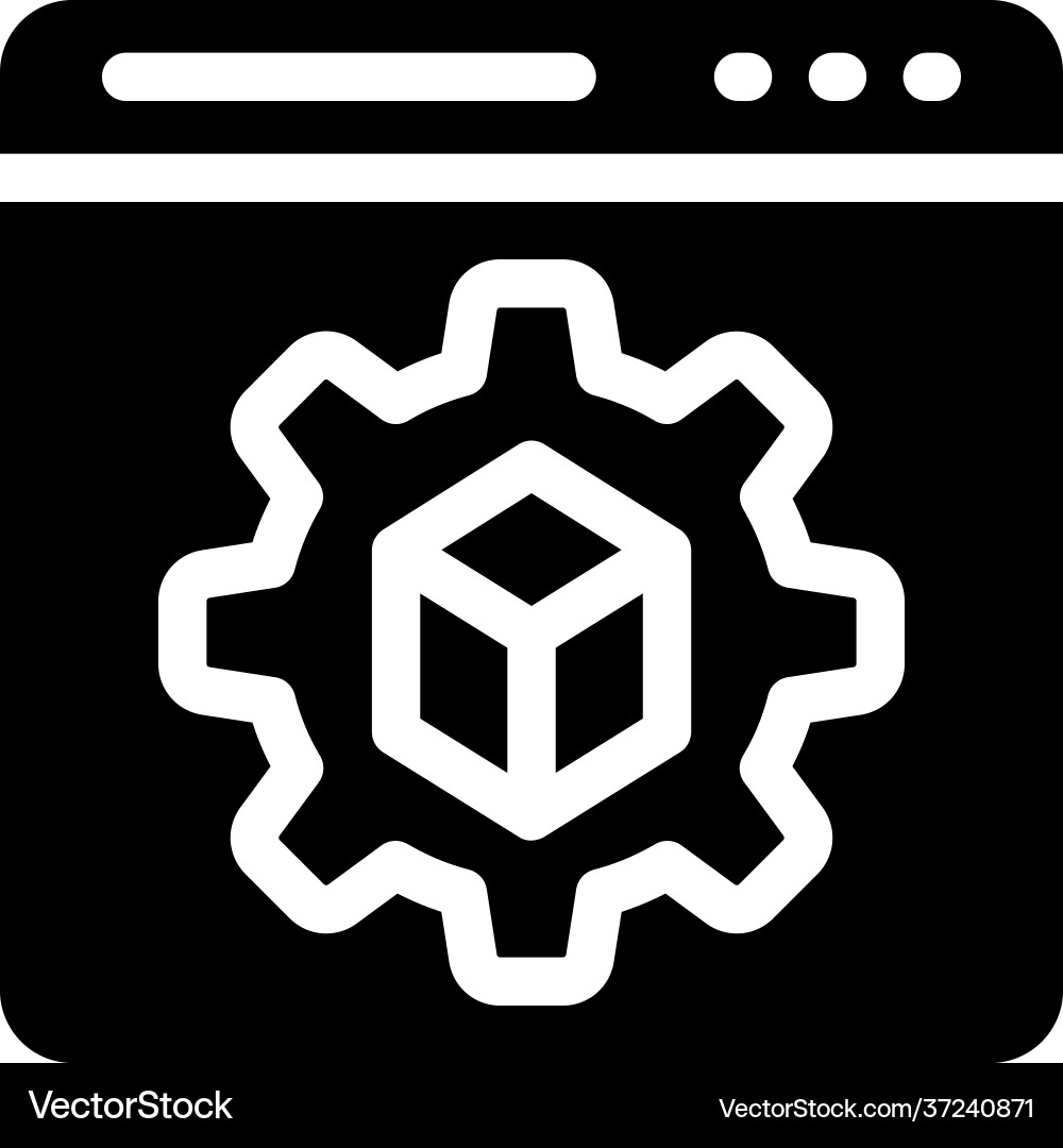 Web configuration vector image