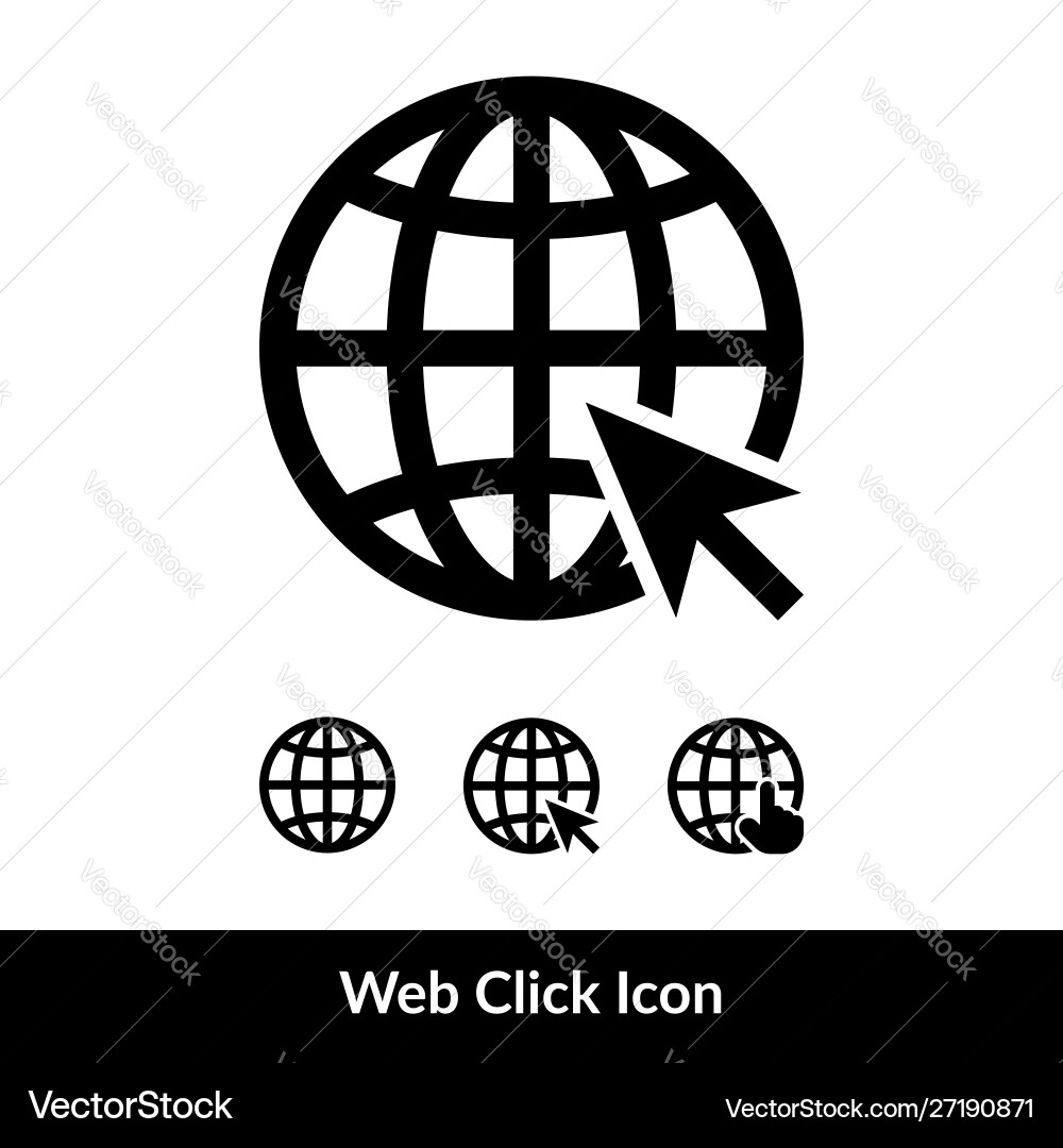 Website symbol web icon isolated Vector Image