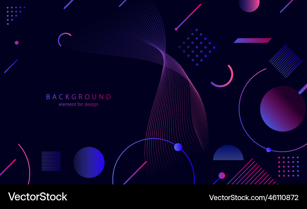 Abstract gradient background wave element Abstract gradient background wave element Vector Image