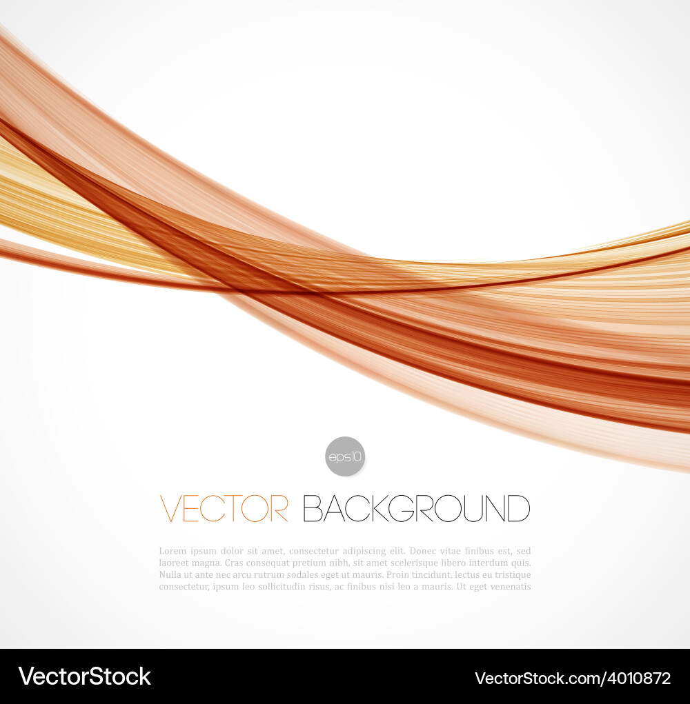 Abstract transparent fractal wave template Vector Image