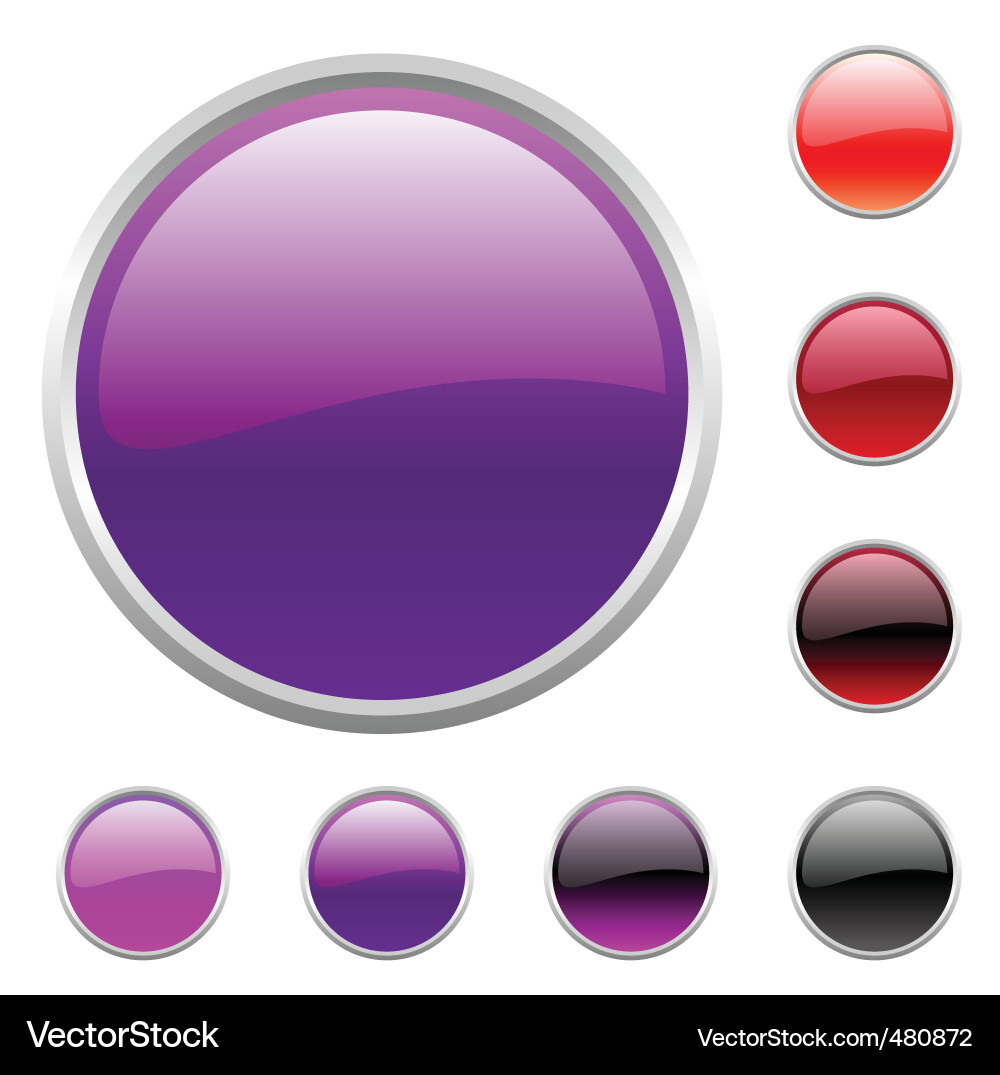 Buttons set Vector Image