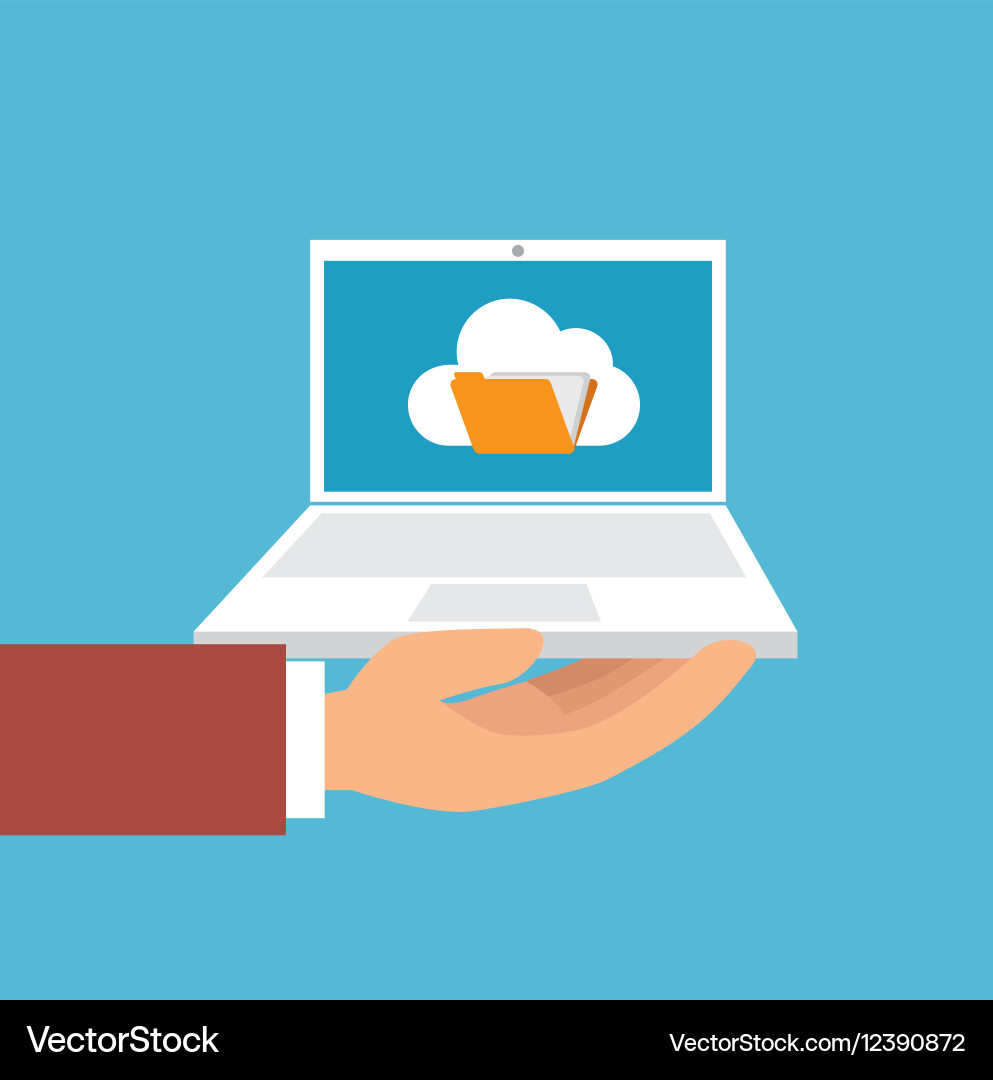 Cloud security data icon Vector Image