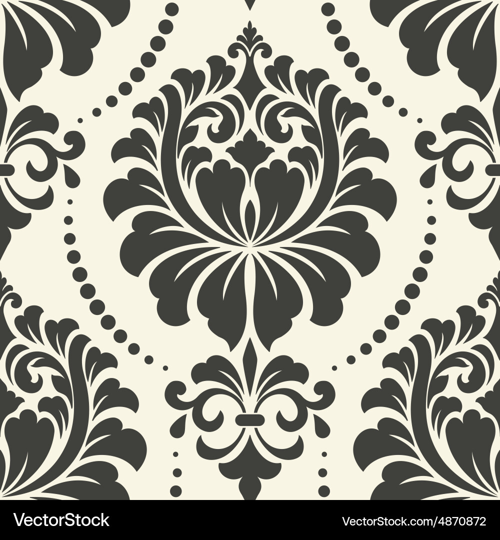 Elegant Damask Pattern Vector Image