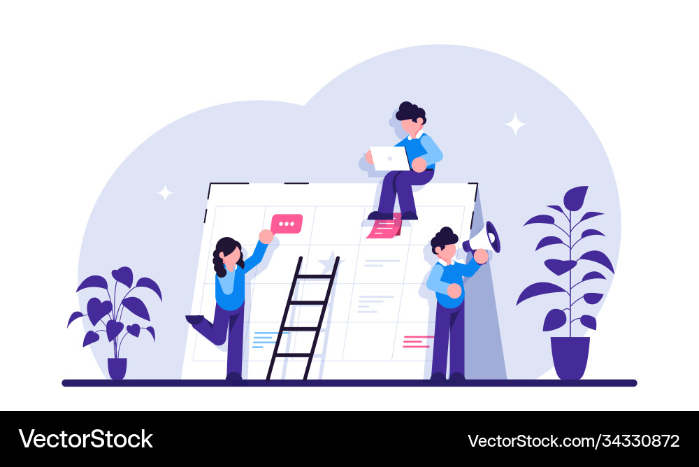 Events website concept corporate event Events website concept corporate event vector image