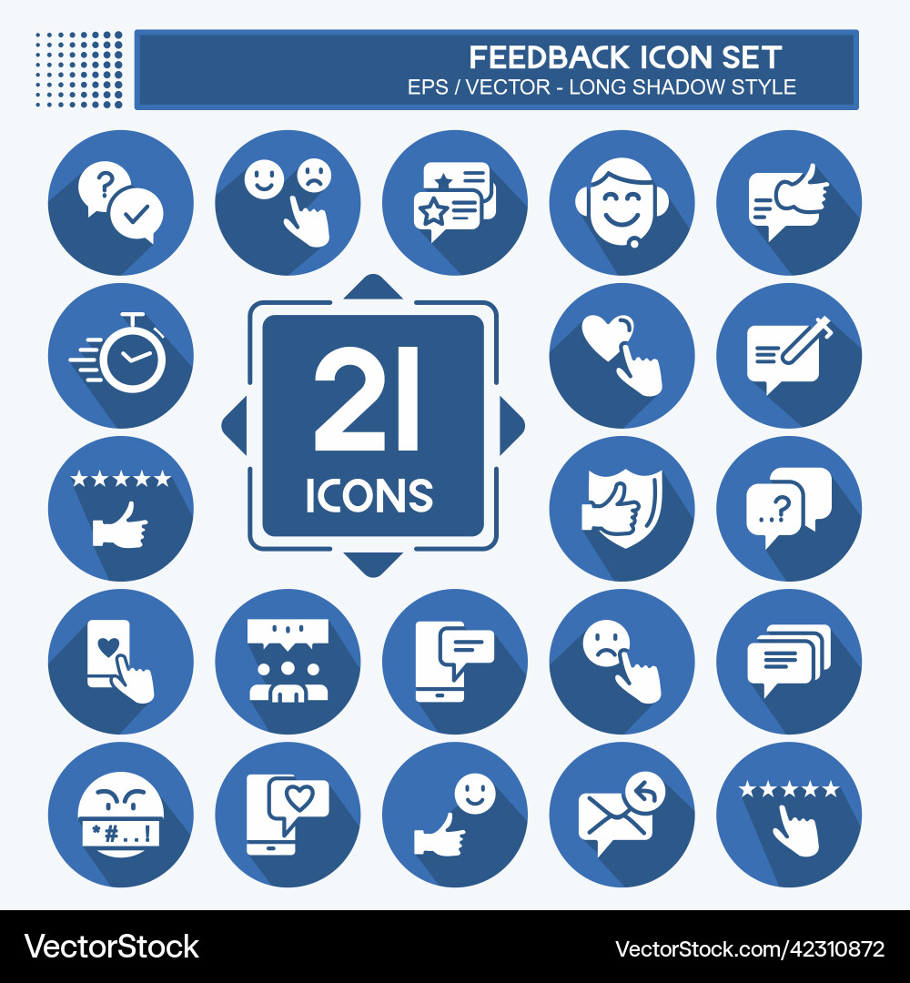 Feedback icon set suitable for web interface Feedback icon set suitable for web interface vector image