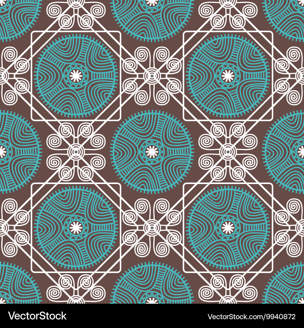 Geometric Ethnic Pattern Vector Image