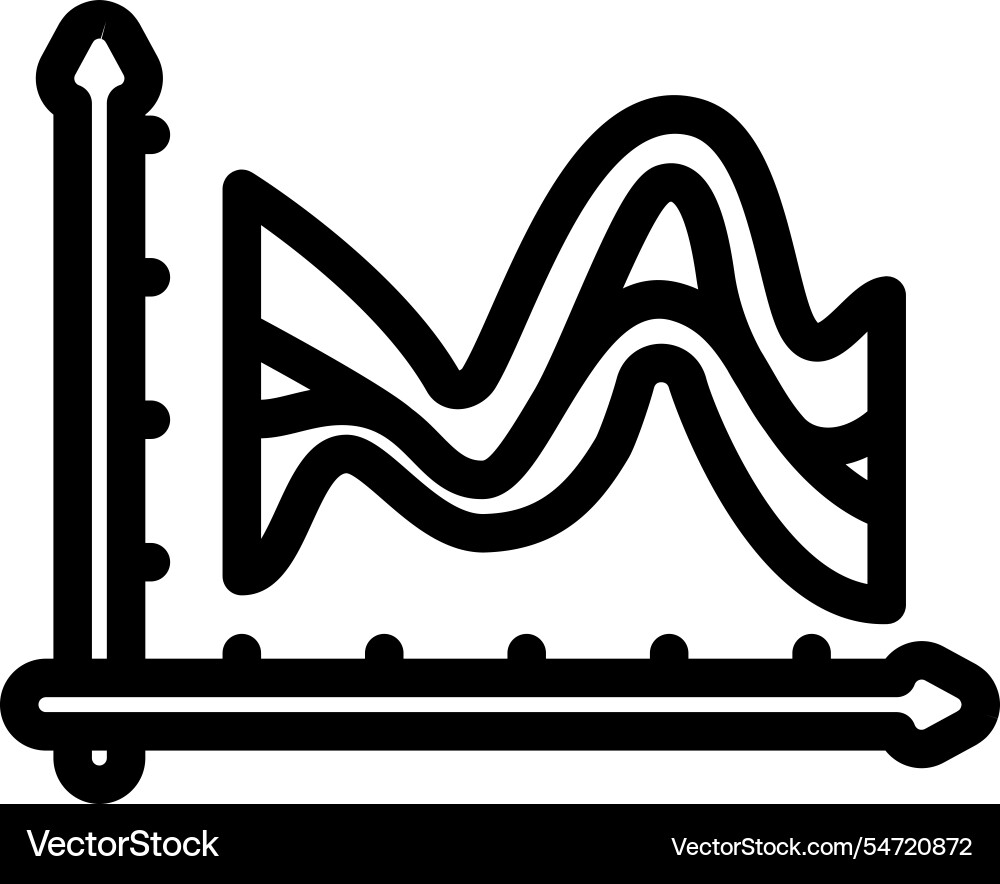 Hyperparameter tuning machine learning line icon vector image