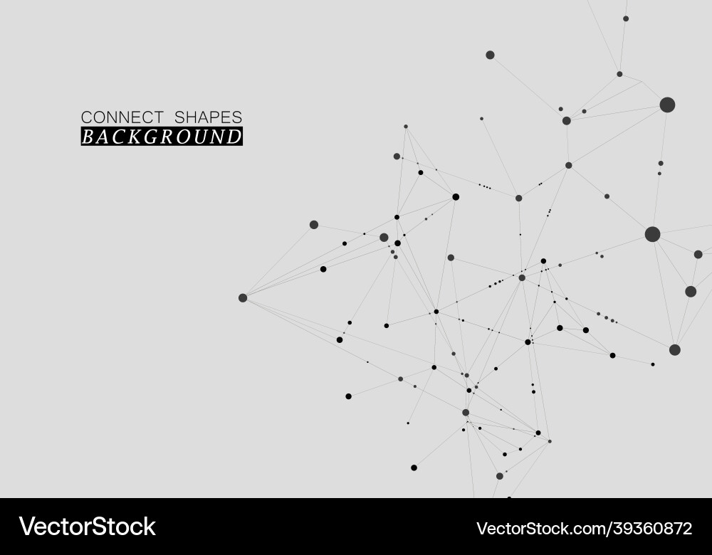 Polygonal abstract background with connected line Polygonal abstract background with connected line vector image