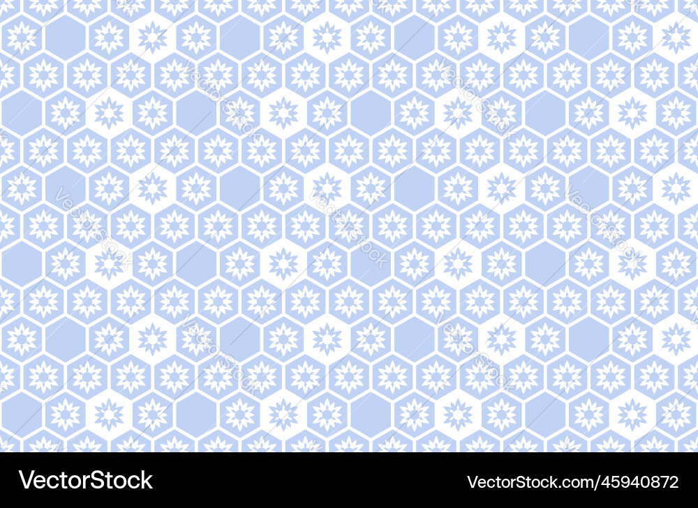Seamless hexagons pattern vector image