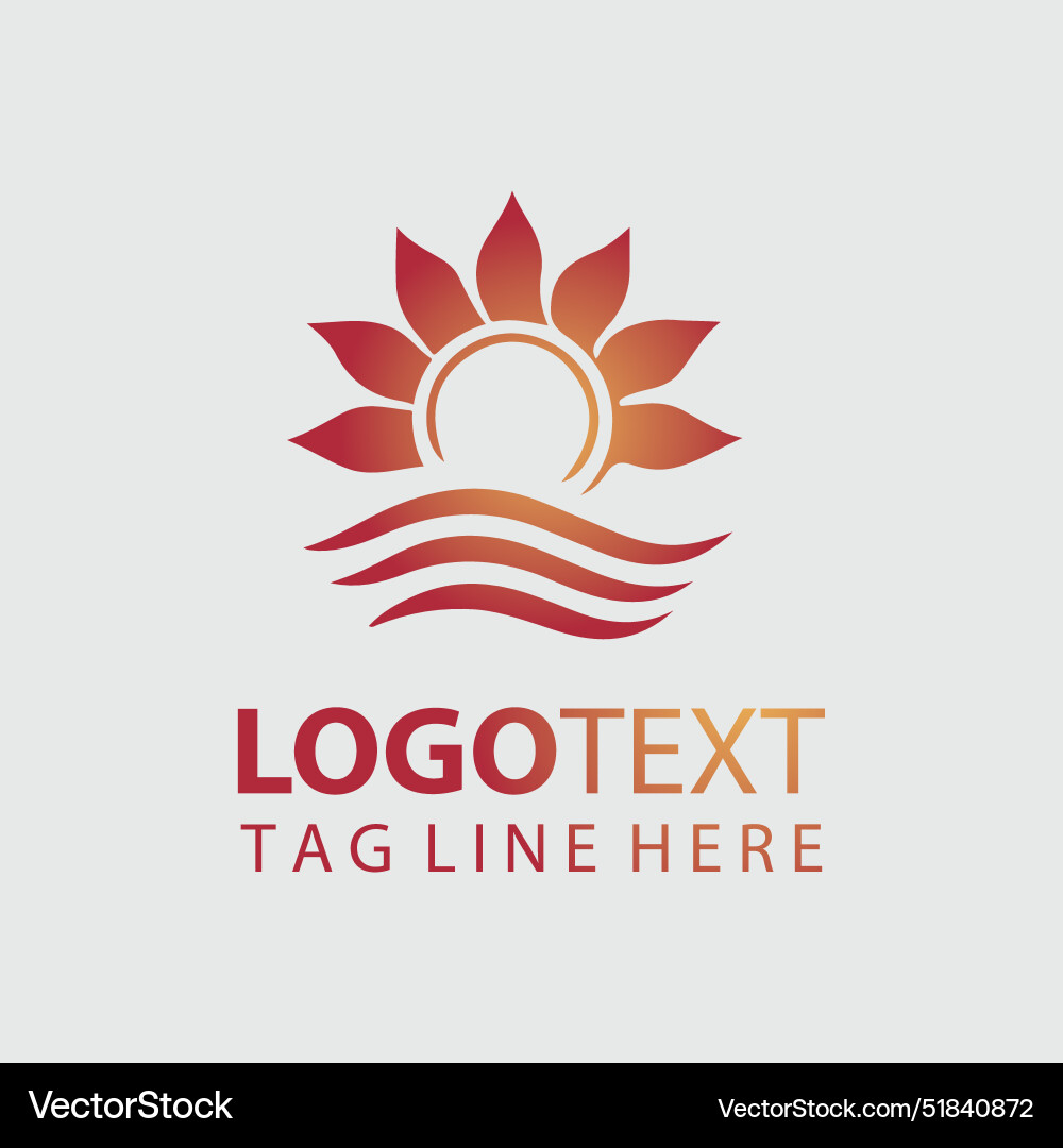 Sun logo Royalty Free Vector Image - VectorStock