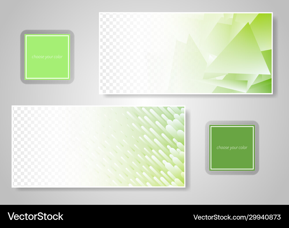 Abstract various colorful header set collection Abstract various colorful header set collection Vector Image