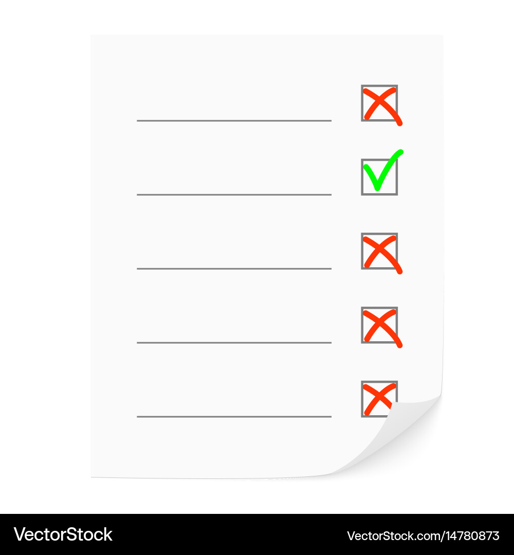 Check list vector image