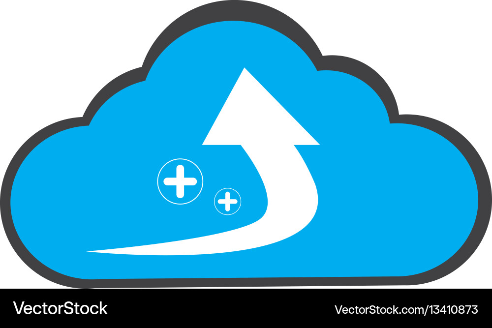 Cloud computing vector image