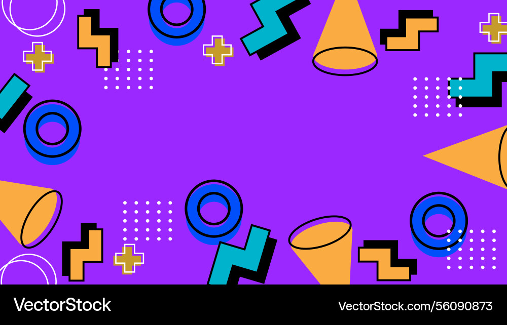 Colorful geometric abstract pattern on simple Vector Image