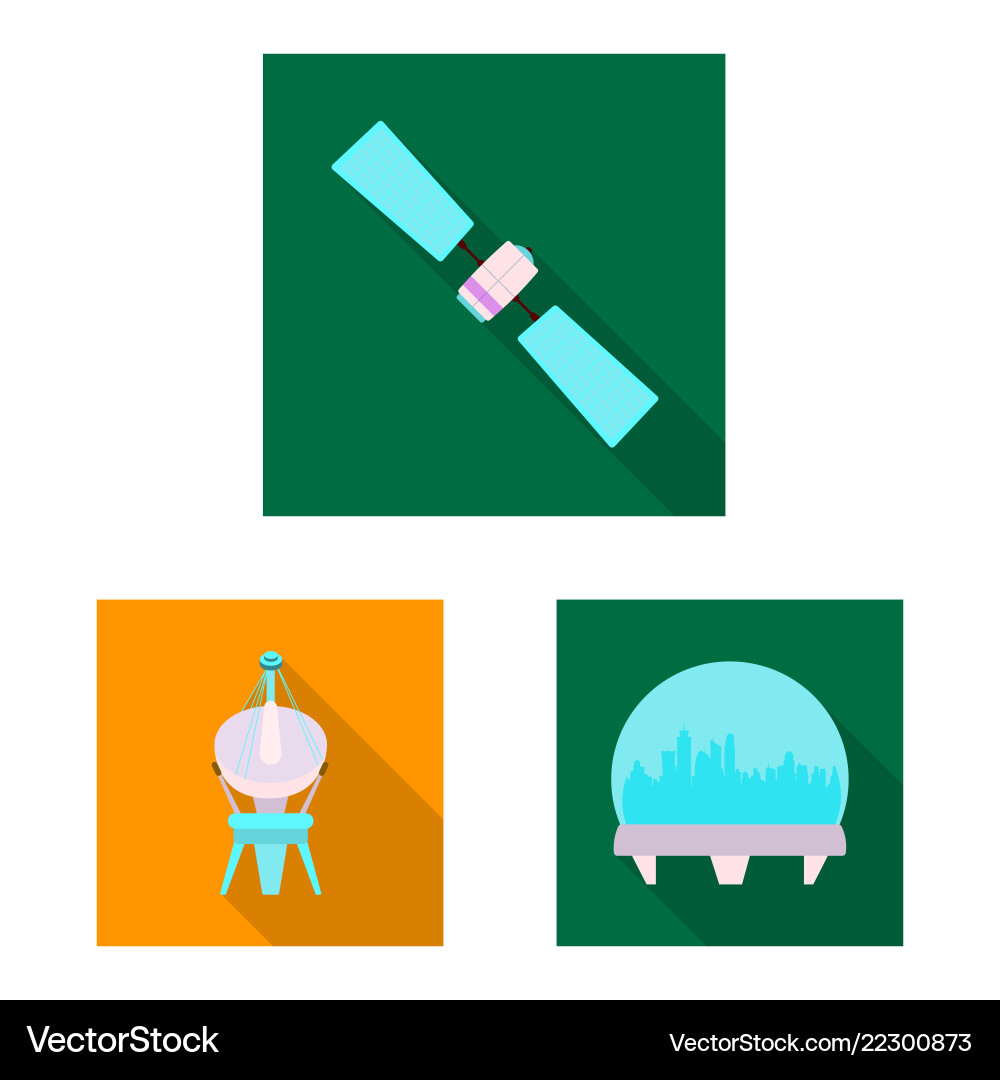 Design of mars and space sign set Design of mars and space sign set vector image